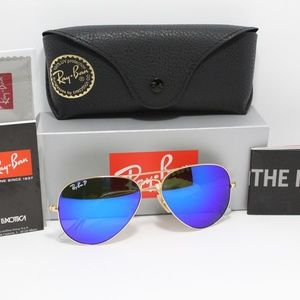 RAY-BAN RB 3025 112/4L POLARIZED BLUE FLASH